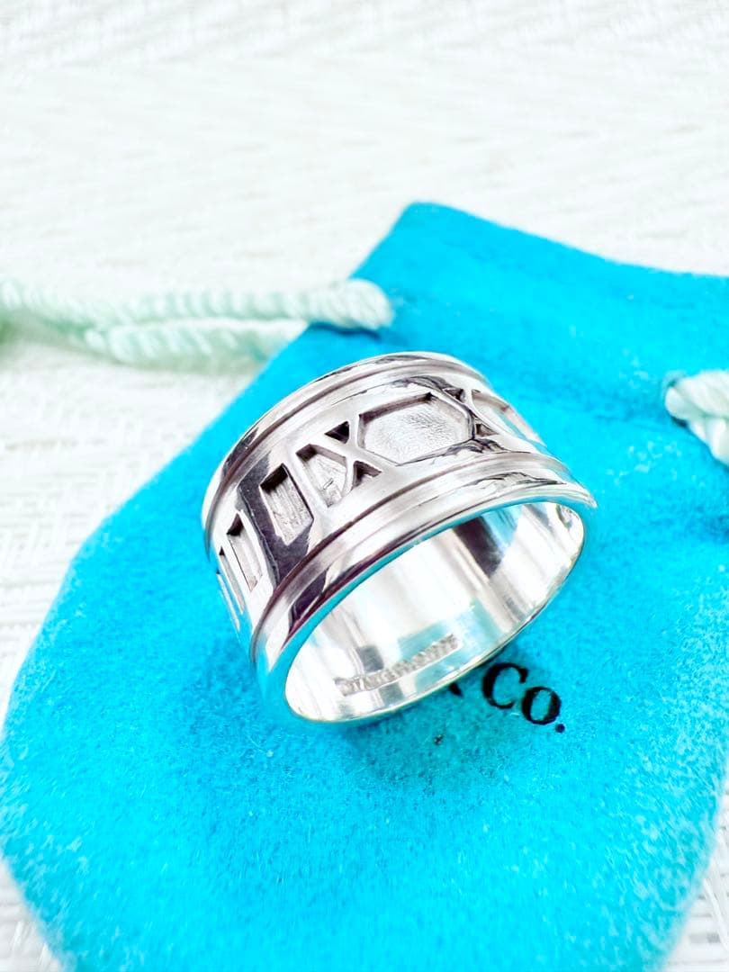 ティファニー　アトラス　ワイド　指輪　リング　21.5号　研磨仕上済美品 925