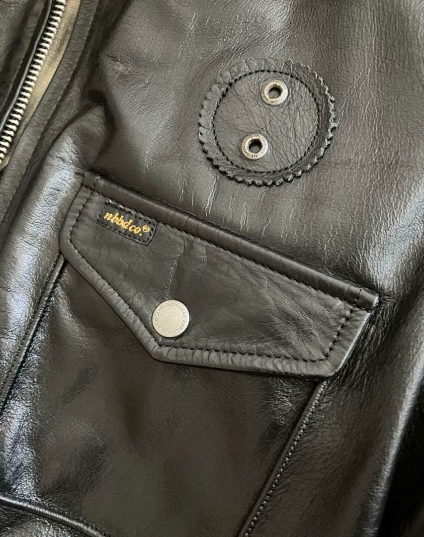 NEIGHBORHOOD バッファローレザー シングルライダース ジャケット