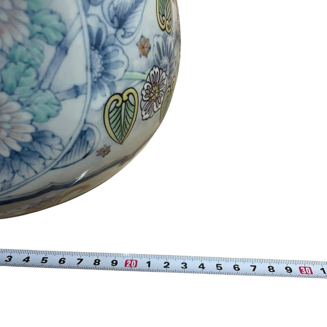 【激レア】六代　走波　壺　花瓶　レトロ　33cm