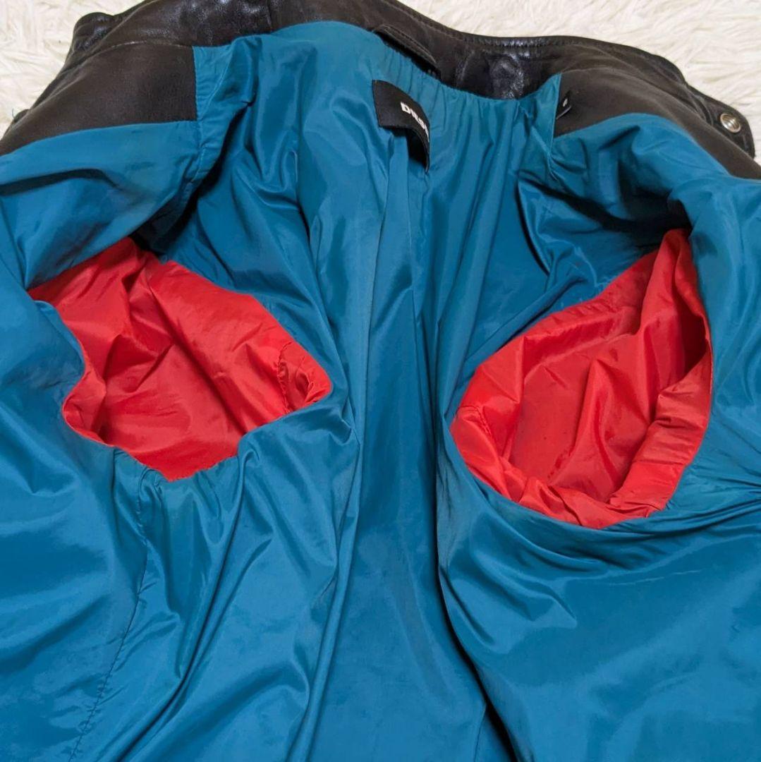 ✨美品✨ DIESEL L-SHIRO JACKET 羊革 ライダースジャケット