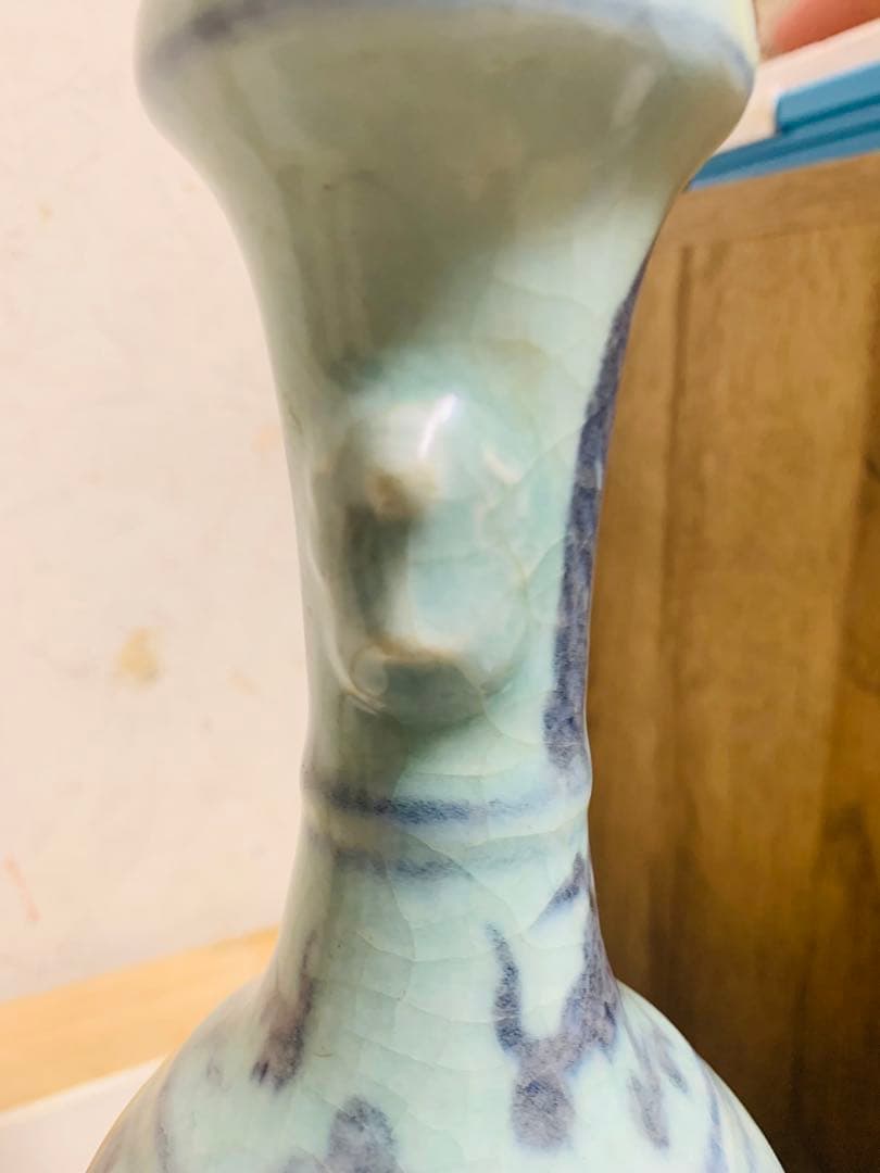 中国明時代染付(青花)花瓶