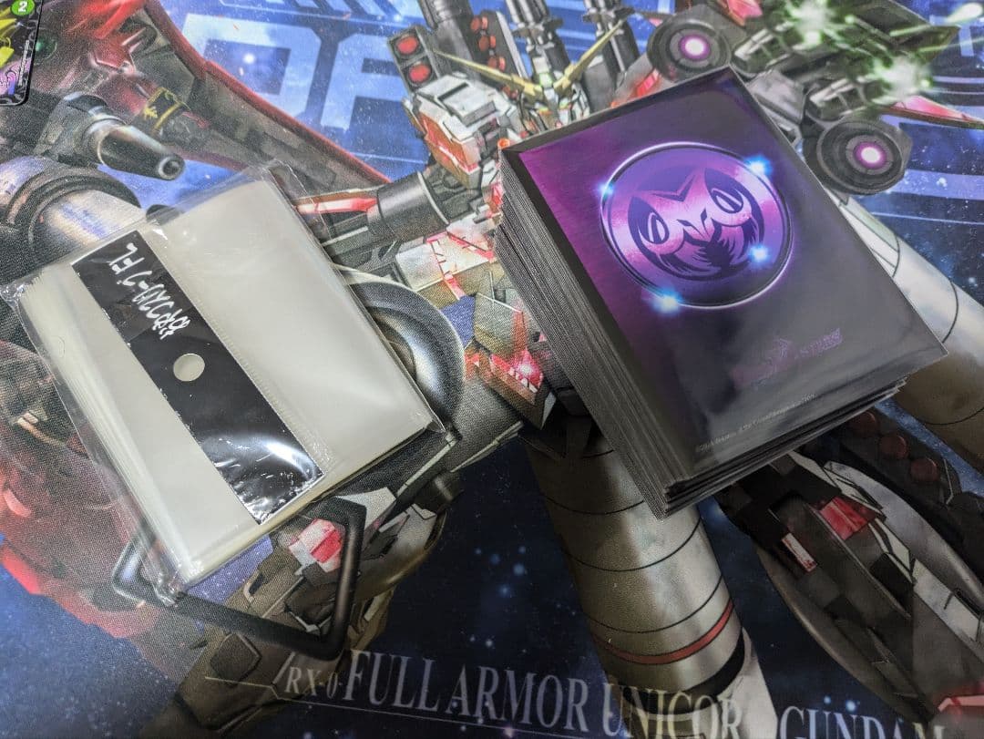 【匿名配送】 黒緑アビス デッキ パーツ付き 三重スリーブ付き