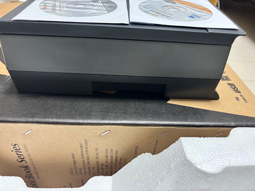 Plustek OpticBook 3800L 動作確認済 ブックスキャナ