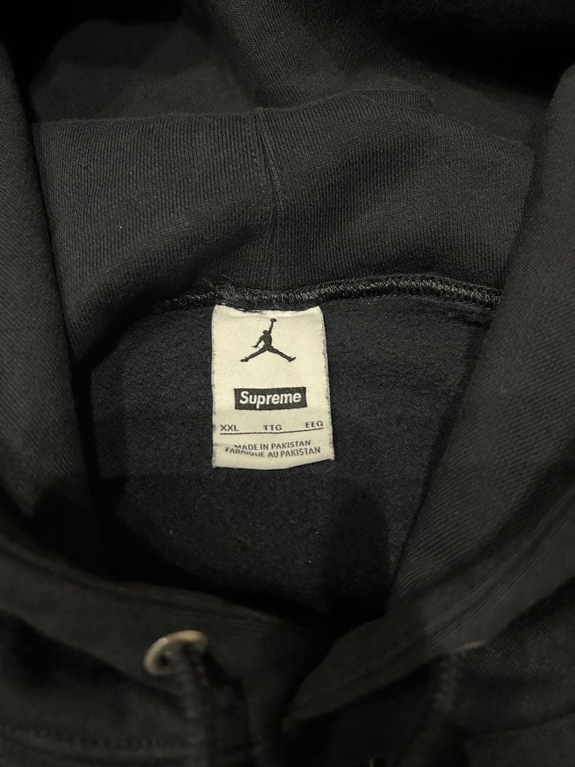 トップス Supreme x Jordan Hooded Sweatshirt Black