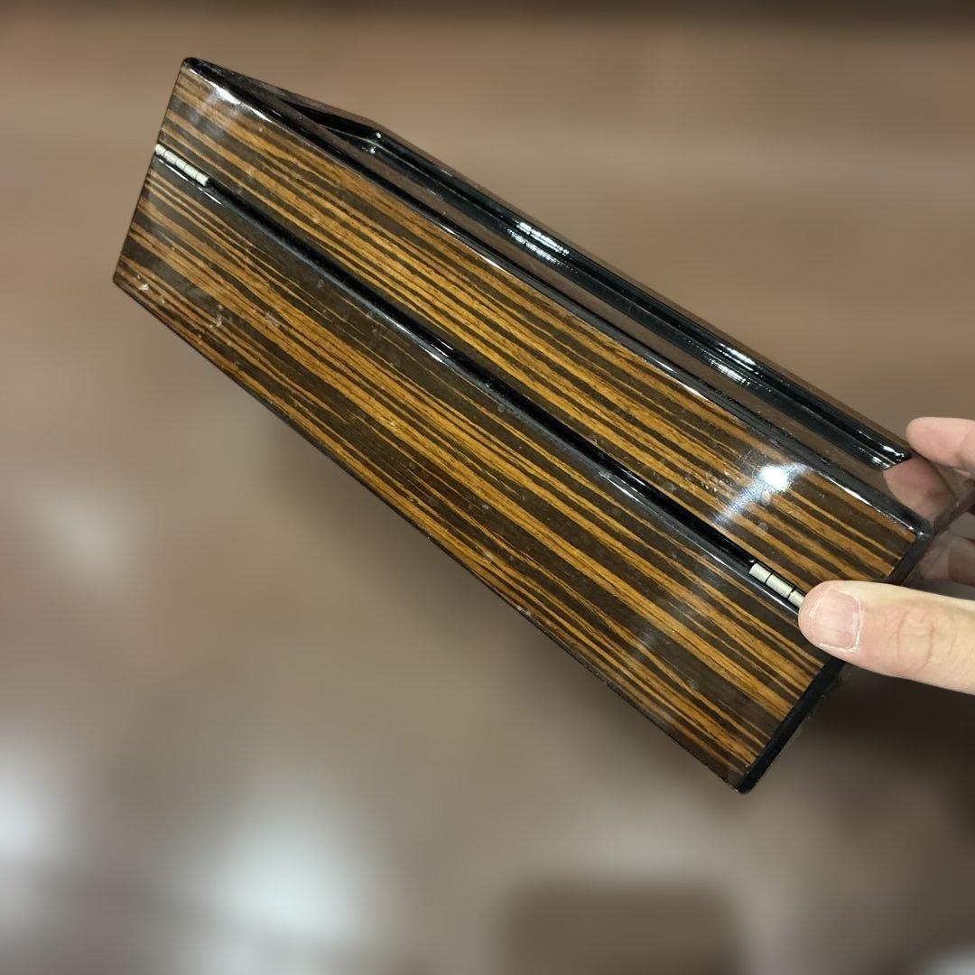 木製時計ケース ガラス蓋付き 王冠 おまけ付き ポールニューマン