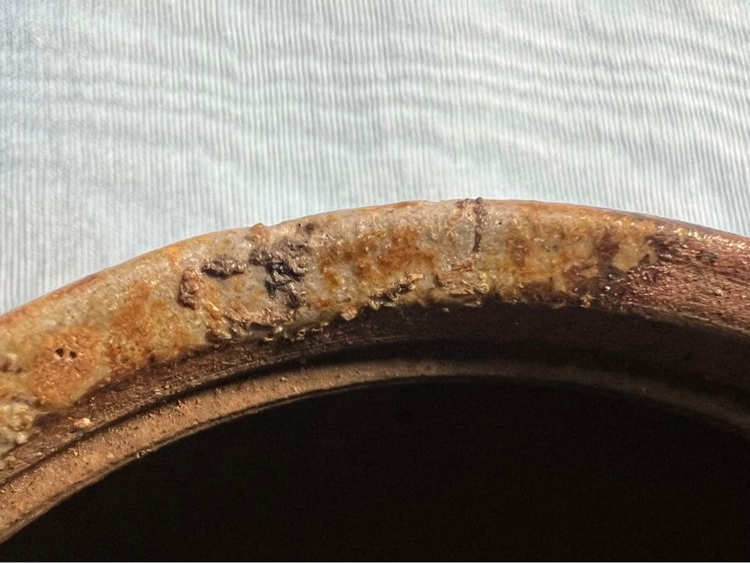 備前焼　宝瓶　柘榴　陶印あり