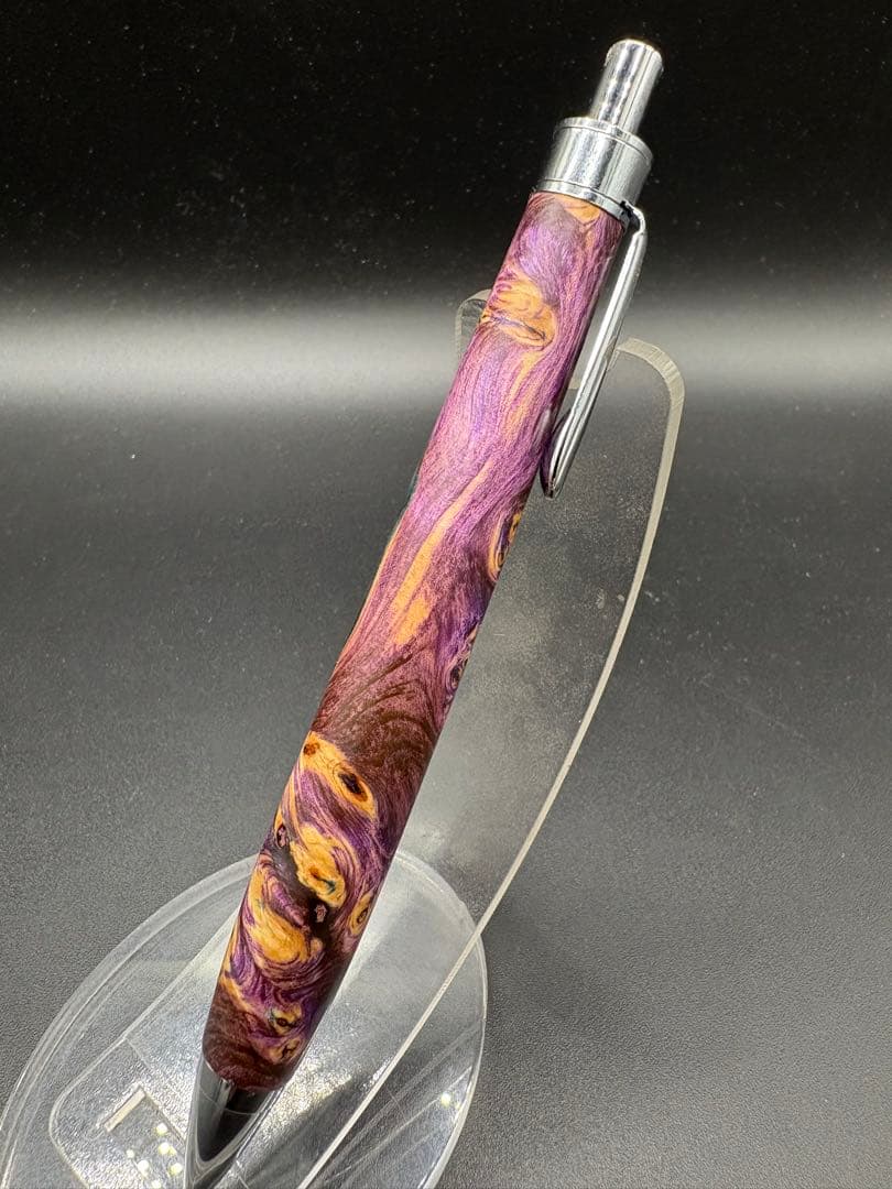 559スタビライズドウッドバーチバール　木軸シャーペン　ボールペン