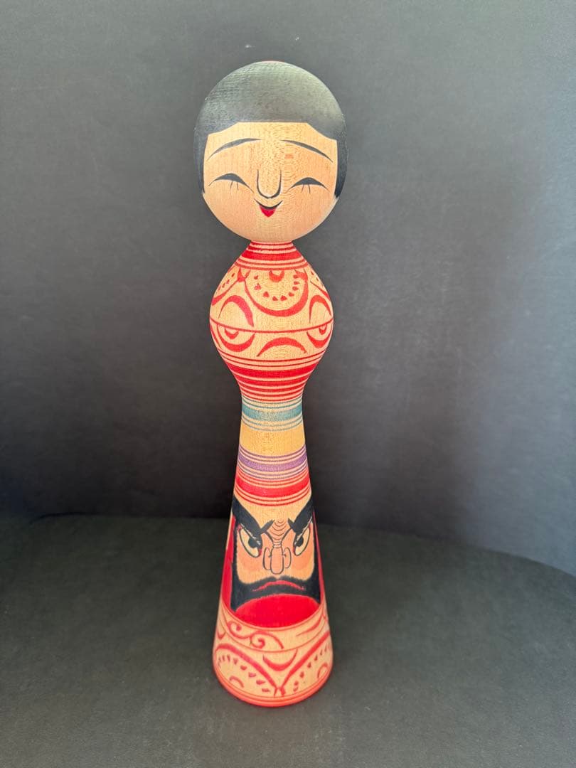 盛秀太郎作 手描き　希少品　盛秀太郎　津軽系　温湯こけし　伝統こけし　日本人形