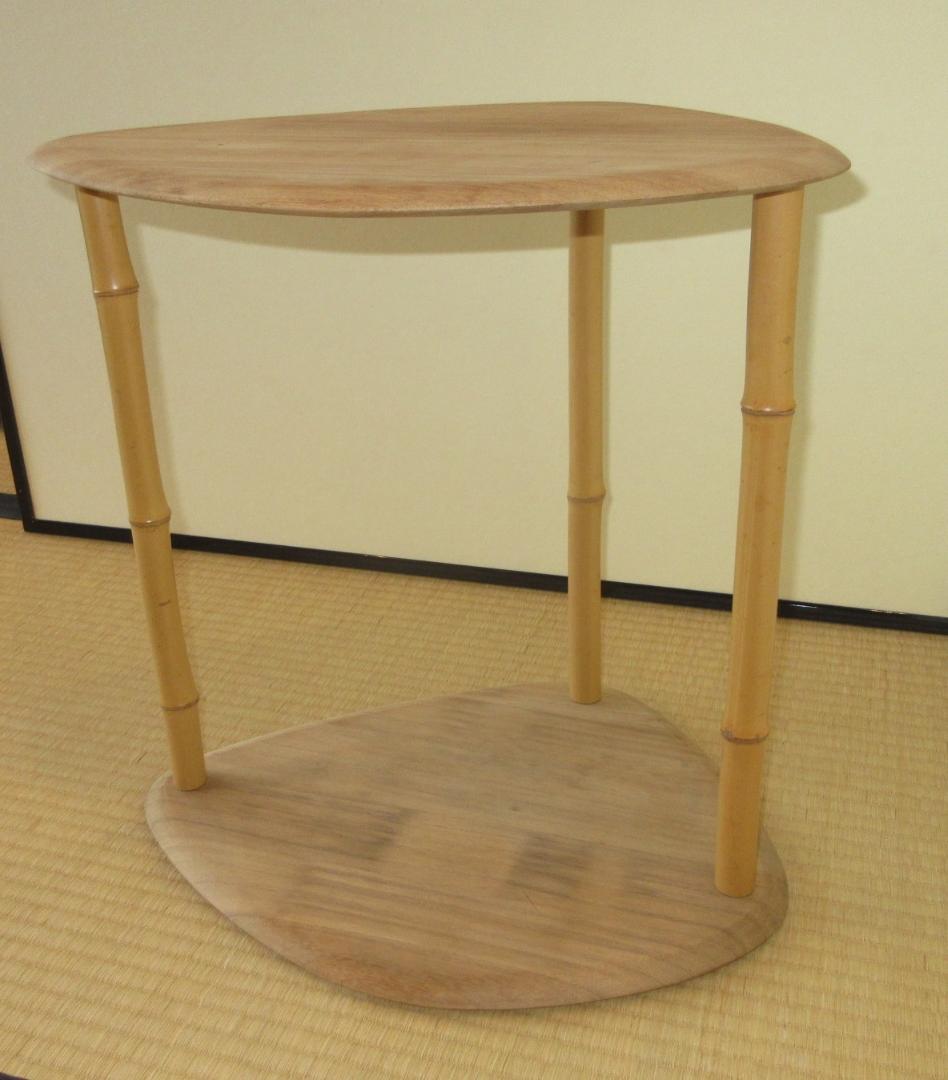 送料込【逢絢亭】茶道具 棚物 蛤卓 組立式 裏千家好写 木地 紙箱入り