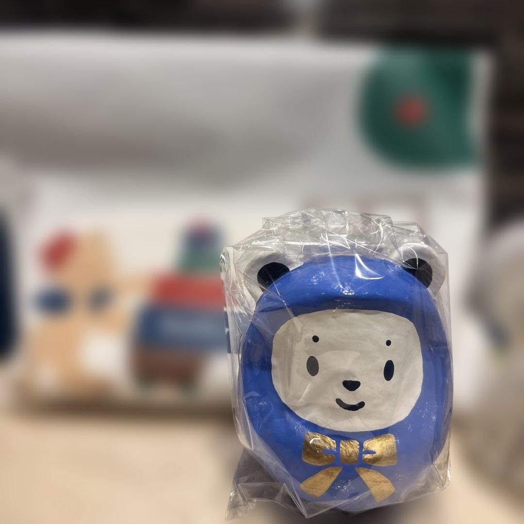 familiar だるま クマ 青