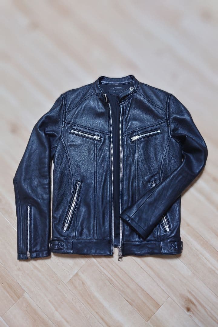JACKROSE ラムレザー シングルライダースジャケット　サイズ4