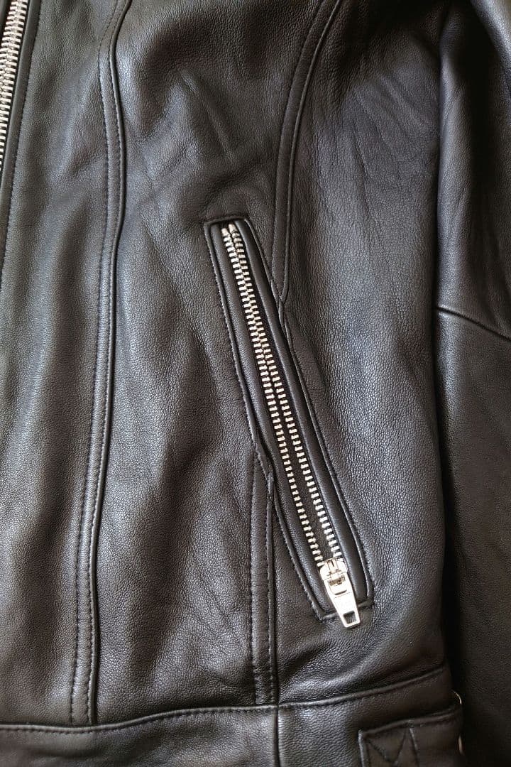 JACKROSE ラムレザー シングルライダースジャケット　サイズ4