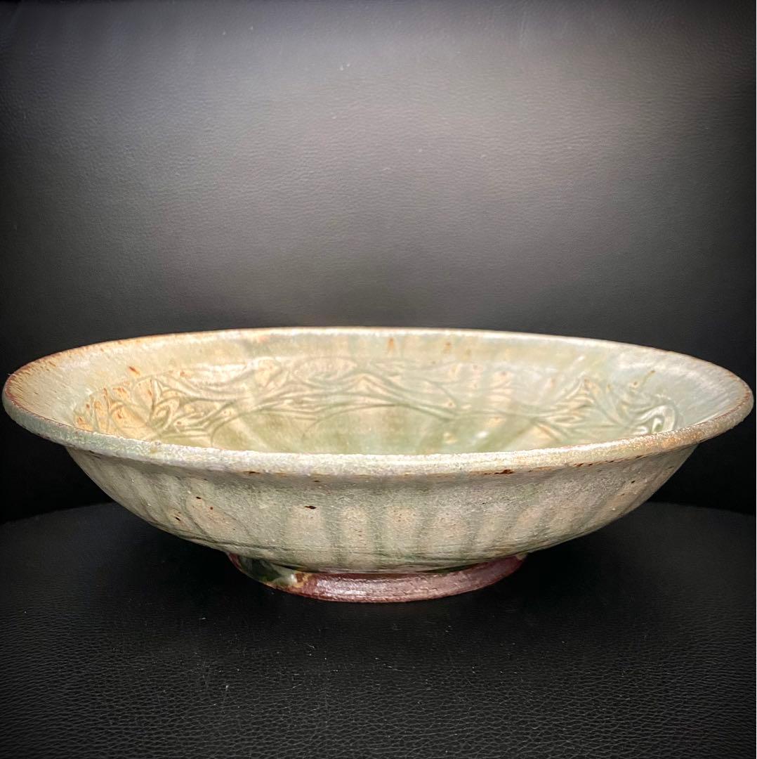 坂口健 白化粧掻落鉢 盛鉢 大皿 25cm 皿 器 作家もの 作陶展