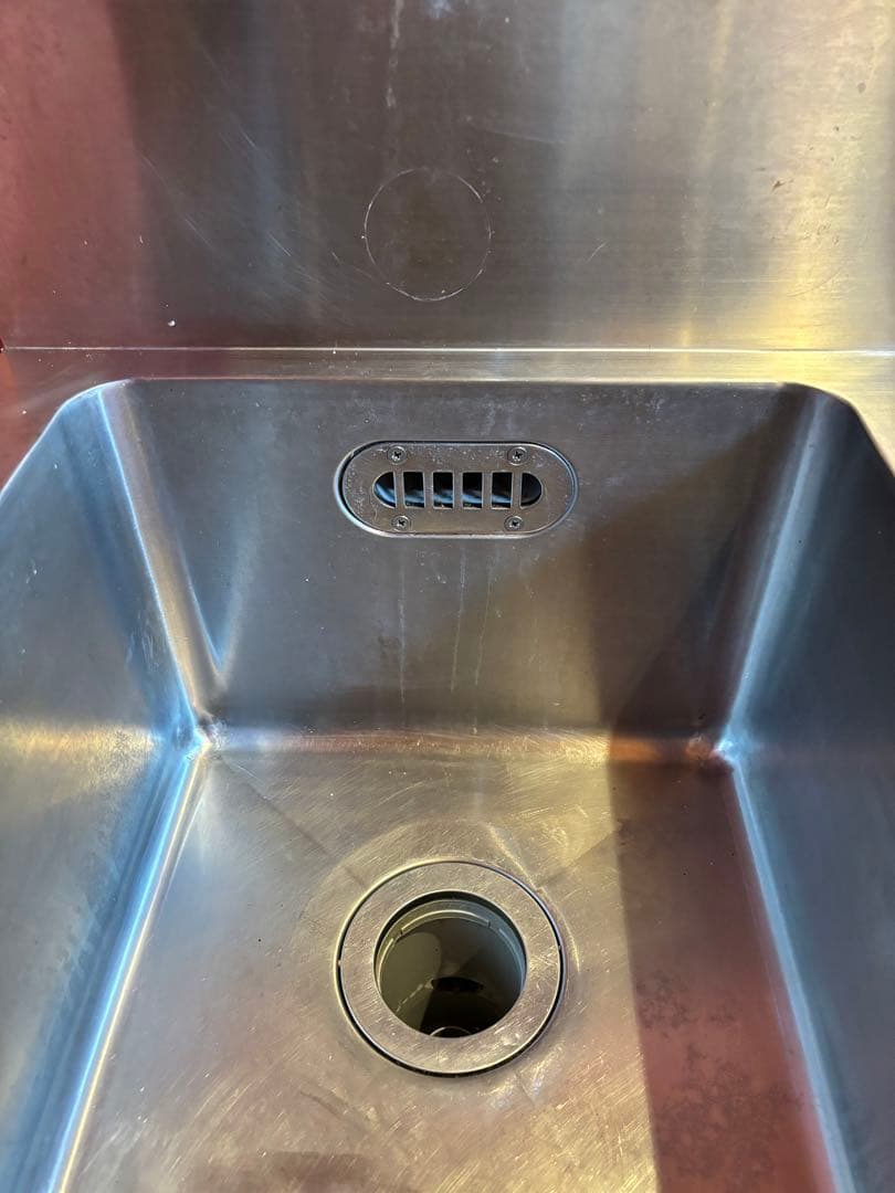 1槽シンク ステンレス 業務用 流し台　ハンドシャワー付き