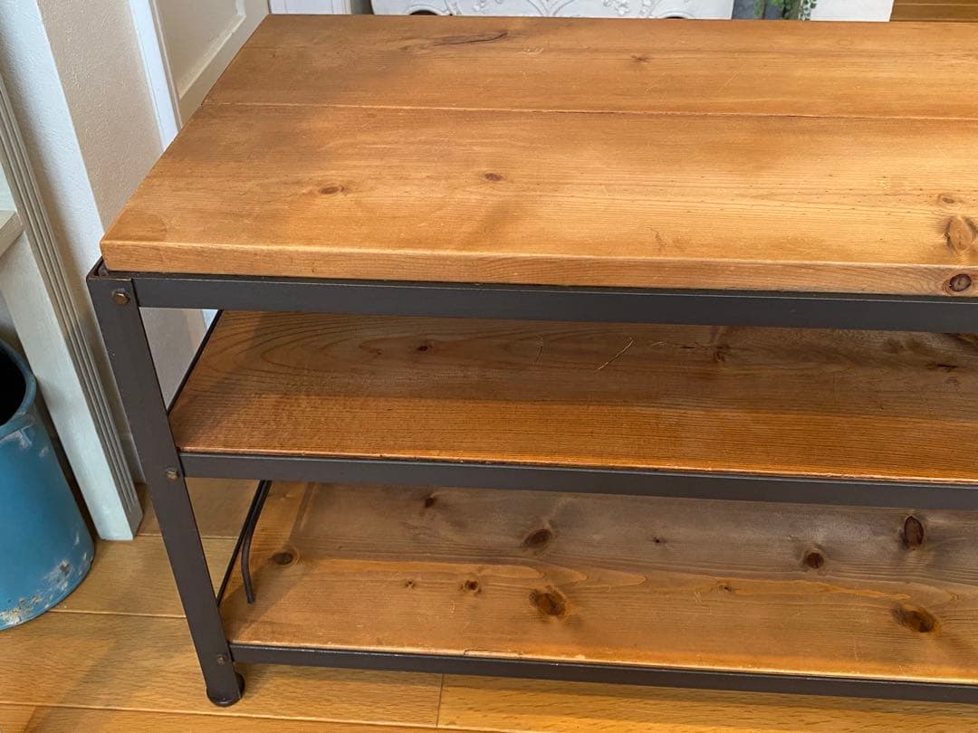 テレビ台　テレビボード　収納棚　アイアン　インダストリアル　アンティーク調