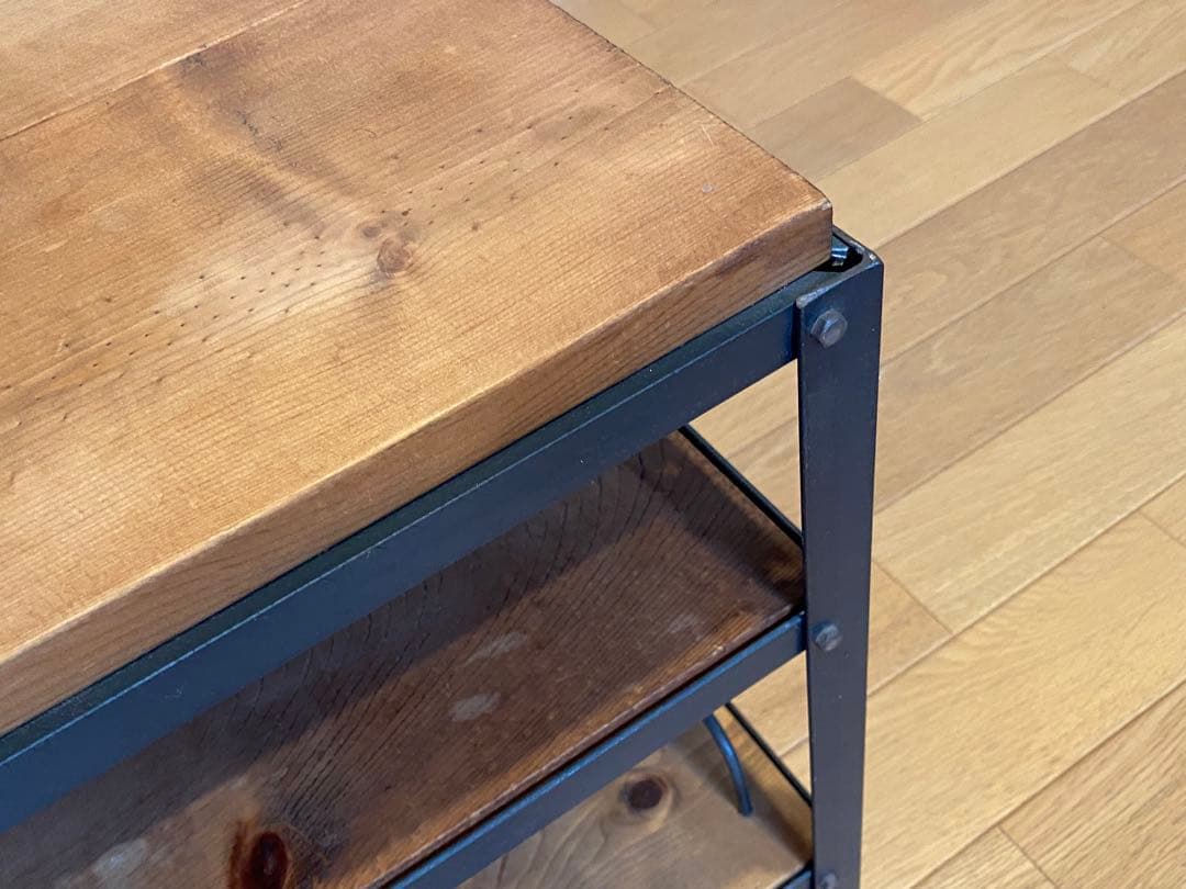 テレビ台　テレビボード　収納棚　アイアン　インダストリアル　アンティーク調