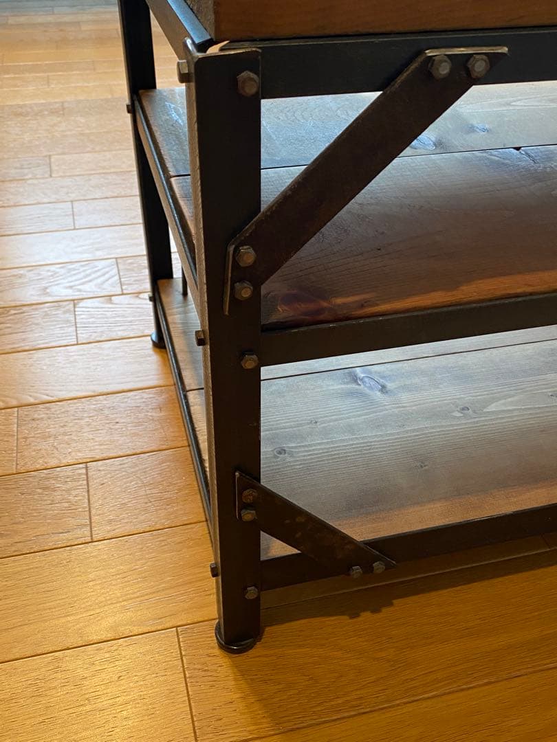 テレビ台　テレビボード　収納棚　アイアン　インダストリアル　アンティーク調