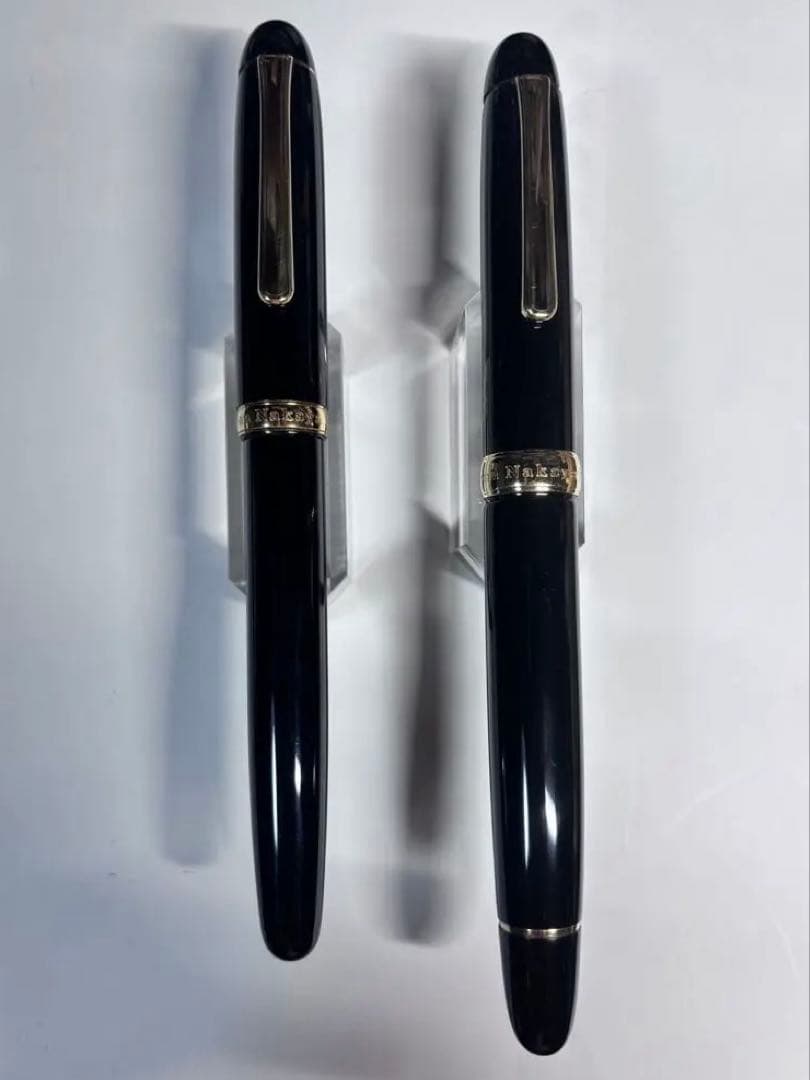 中屋万年筆廃盤バランスコントロールクロロ中字、ノーマルタイプ漆クロロ万年筆細字