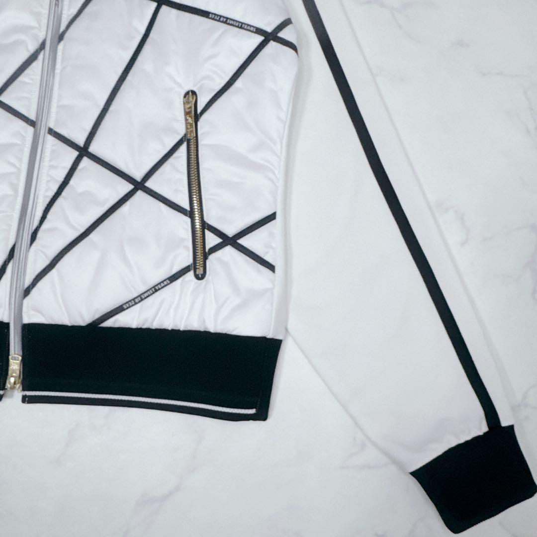 SY32 レディース フルジップアップブルゾン ホワイト サイズM