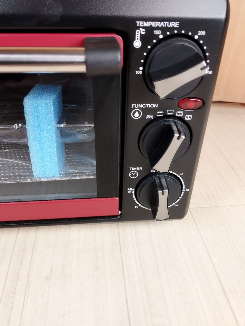 シロカ オーブン ブラック/レッド　未使用