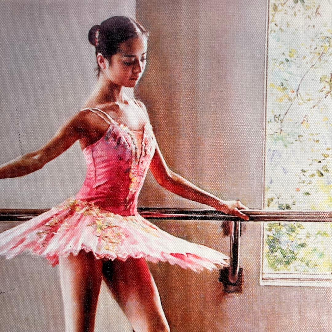 キャンバスプリントアートバレリーナ 絵画 額付き インテリア