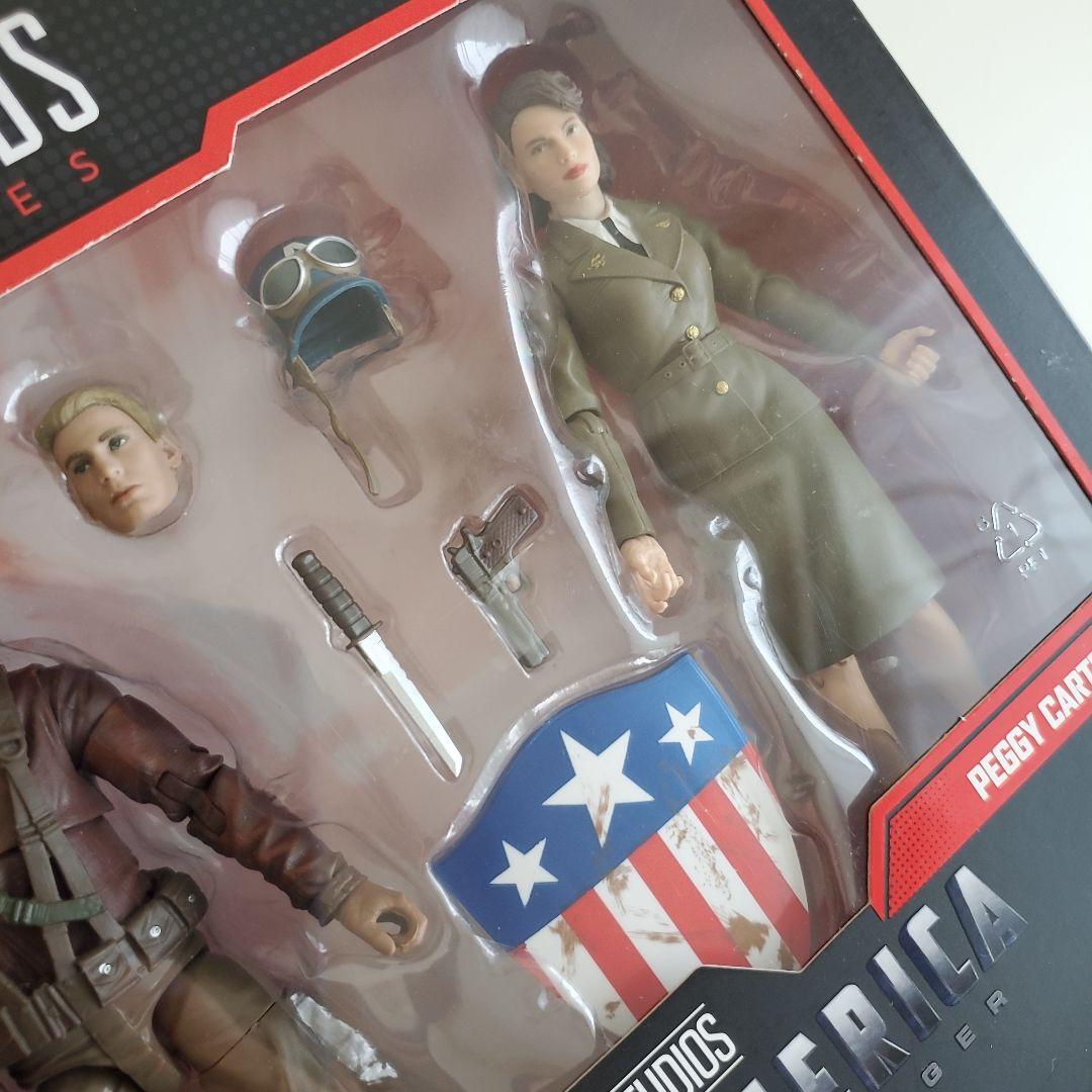 レア マーベル レジェンド キャプテンアメリカ ＆ ペギーカーター 6インチ