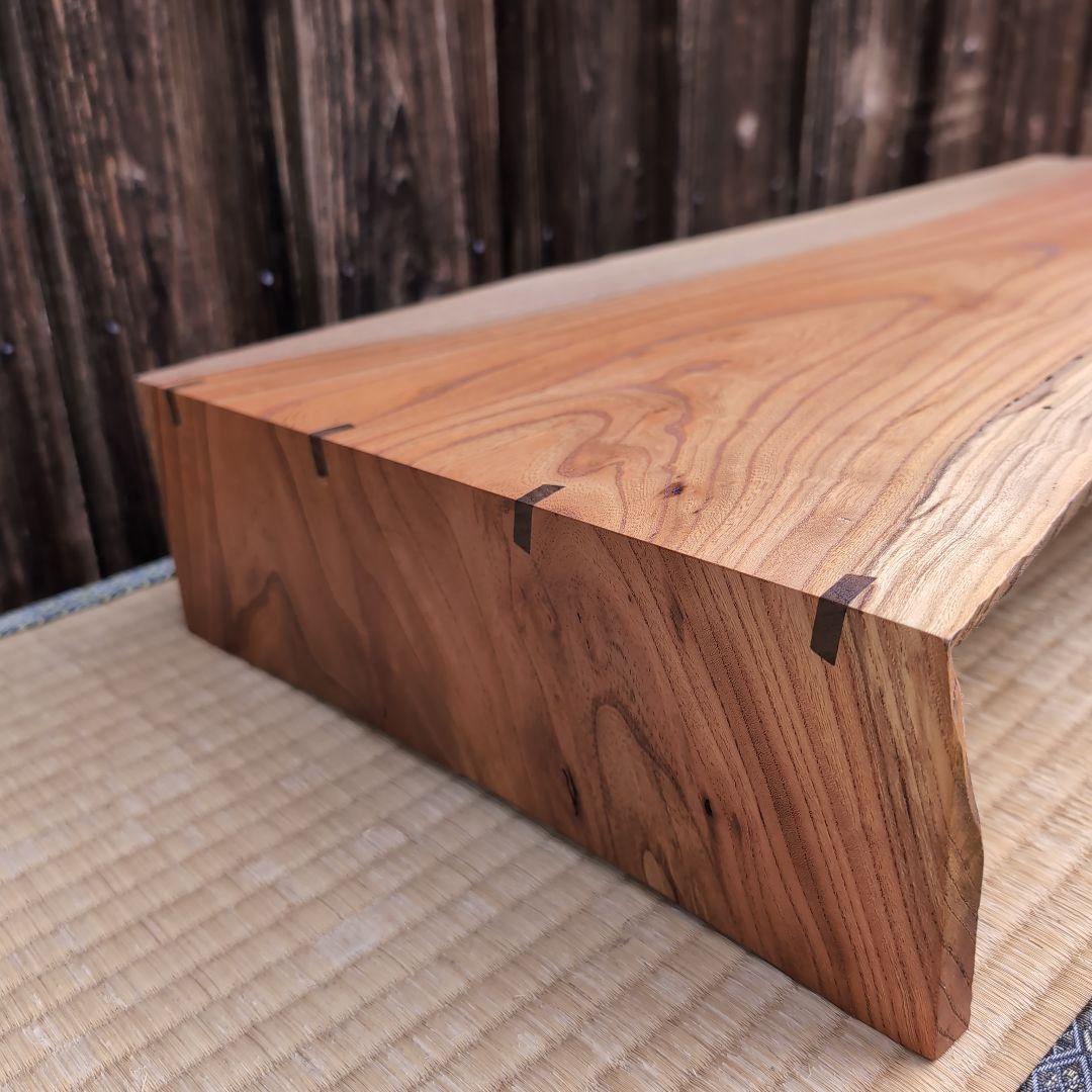 古材リメイク　欅（ケヤキ）のコの字ラック ロータイプ　インテリア　ビンテージ