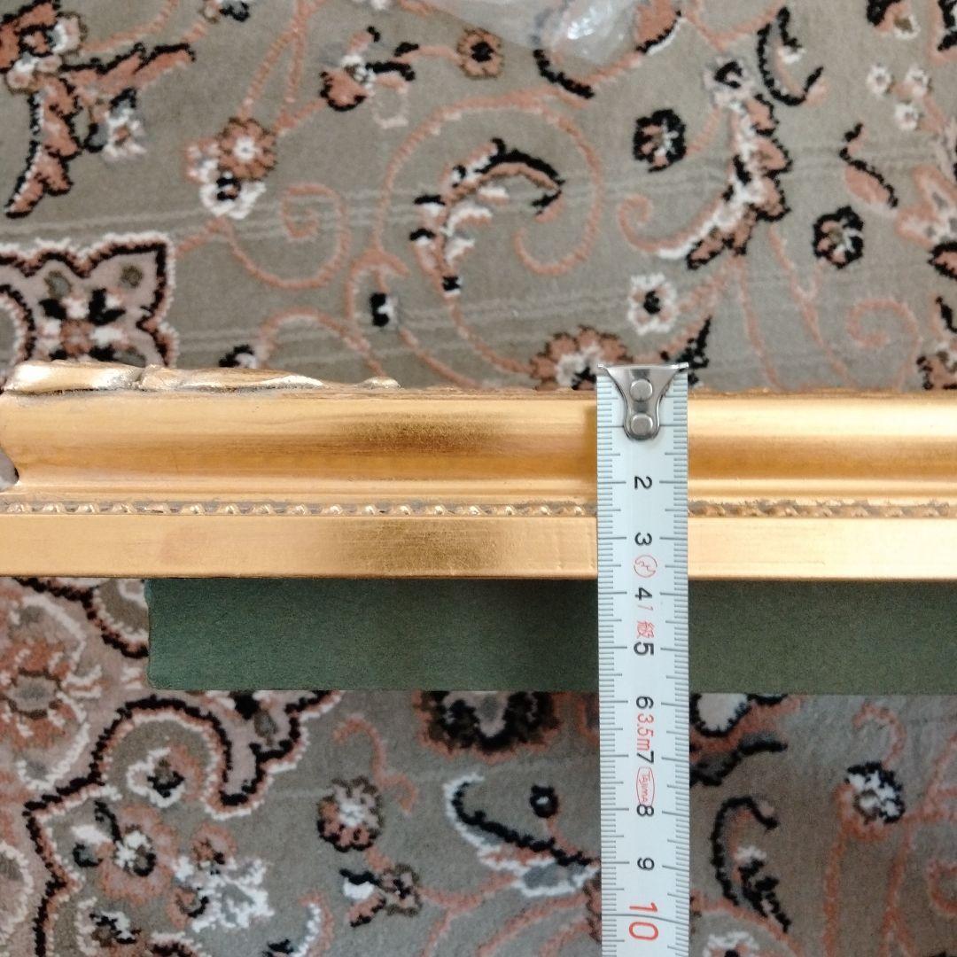 最高級油絵額縁ゴールド箔押し日本製西洋風定価¥25000　S M号額縁新品未使用