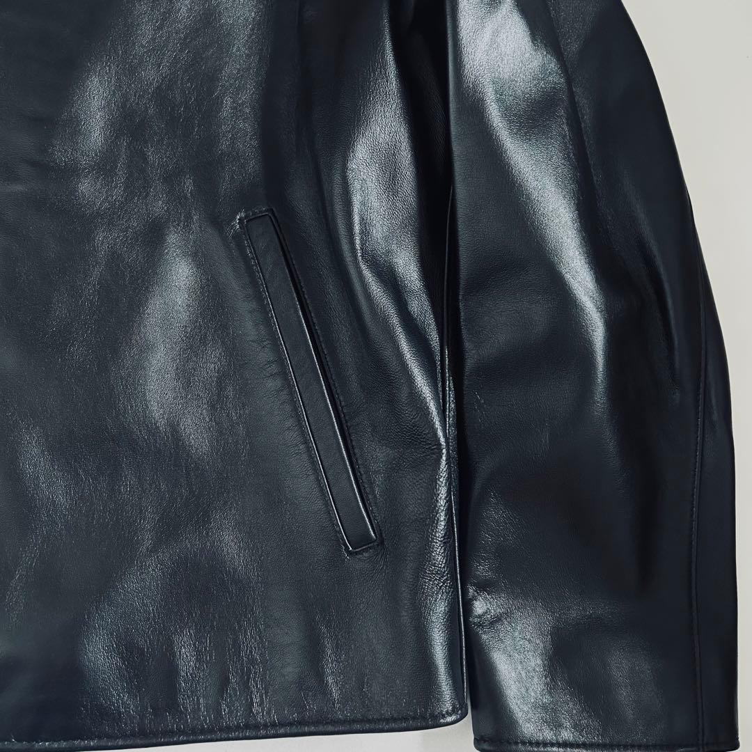【新品未使用】BEAUTY&YOUTH シープ レザー ジップ ブルゾン L