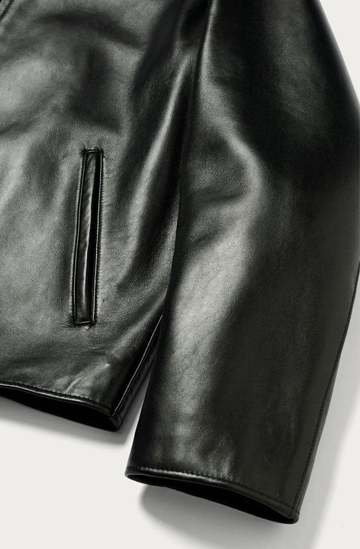 【新品未使用】BEAUTY&YOUTH シープ レザー ジップ ブルゾン L