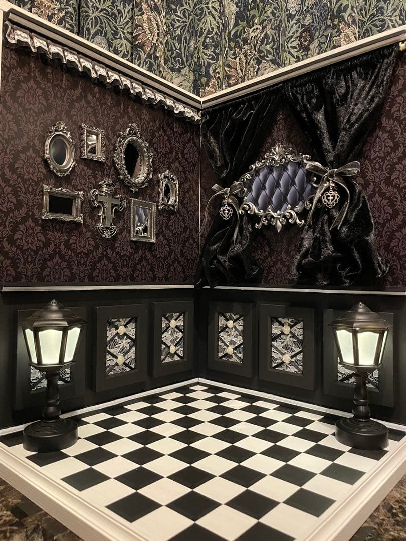 背景ボード　黒薔薇の間