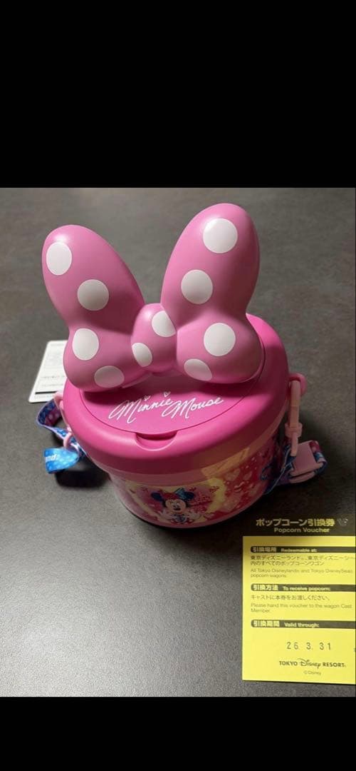 ミニーちゃんポップコーンバケット