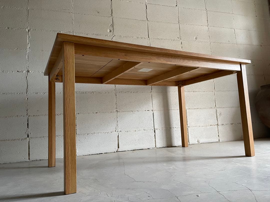 美品　MUJI 無印良品　ダイニングテーブル　オーク無垢材　北欧