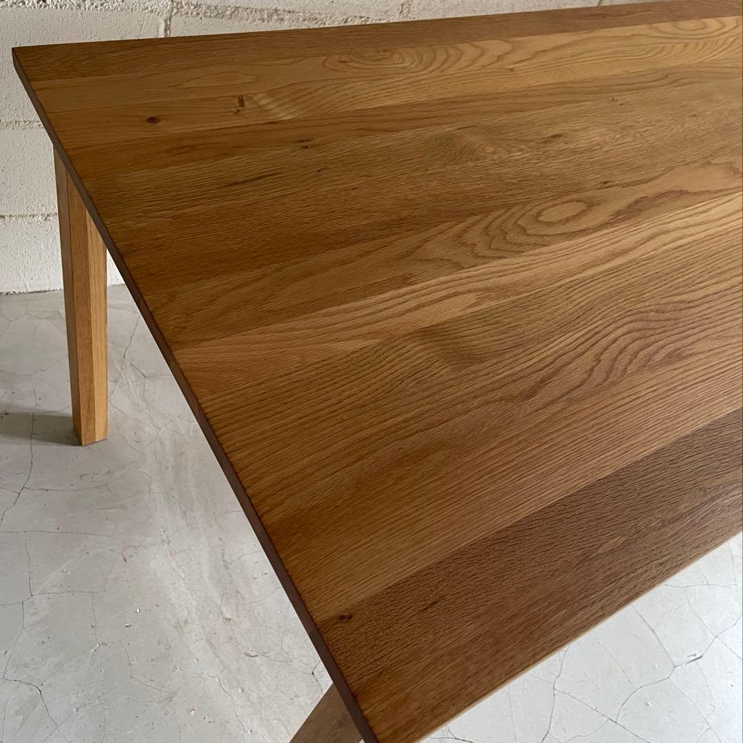 美品　MUJI 無印良品　ダイニングテーブル　オーク無垢材　北欧