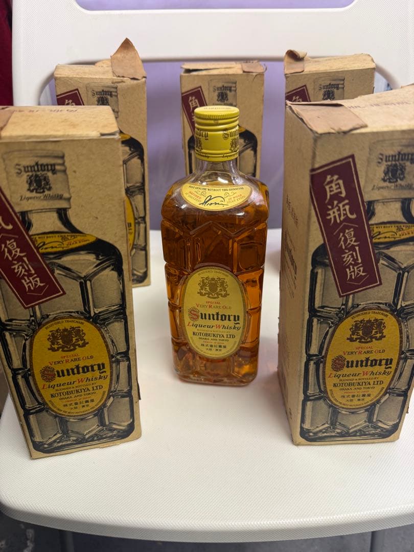 新品未開封角瓶復刻版非常に希少サントリーウイスキー 700ml 5本セット