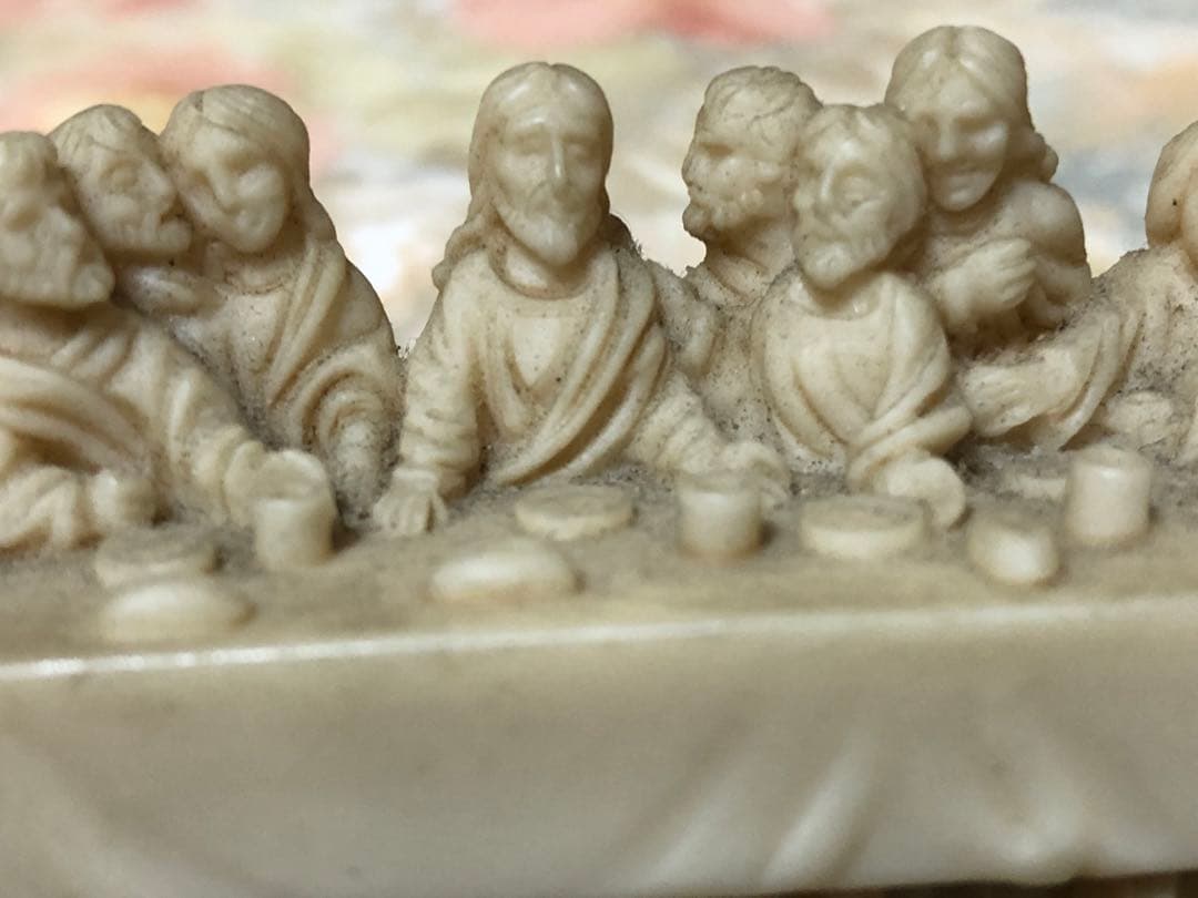 レオナルドダヴィンチ 最後の晩餐 石置物