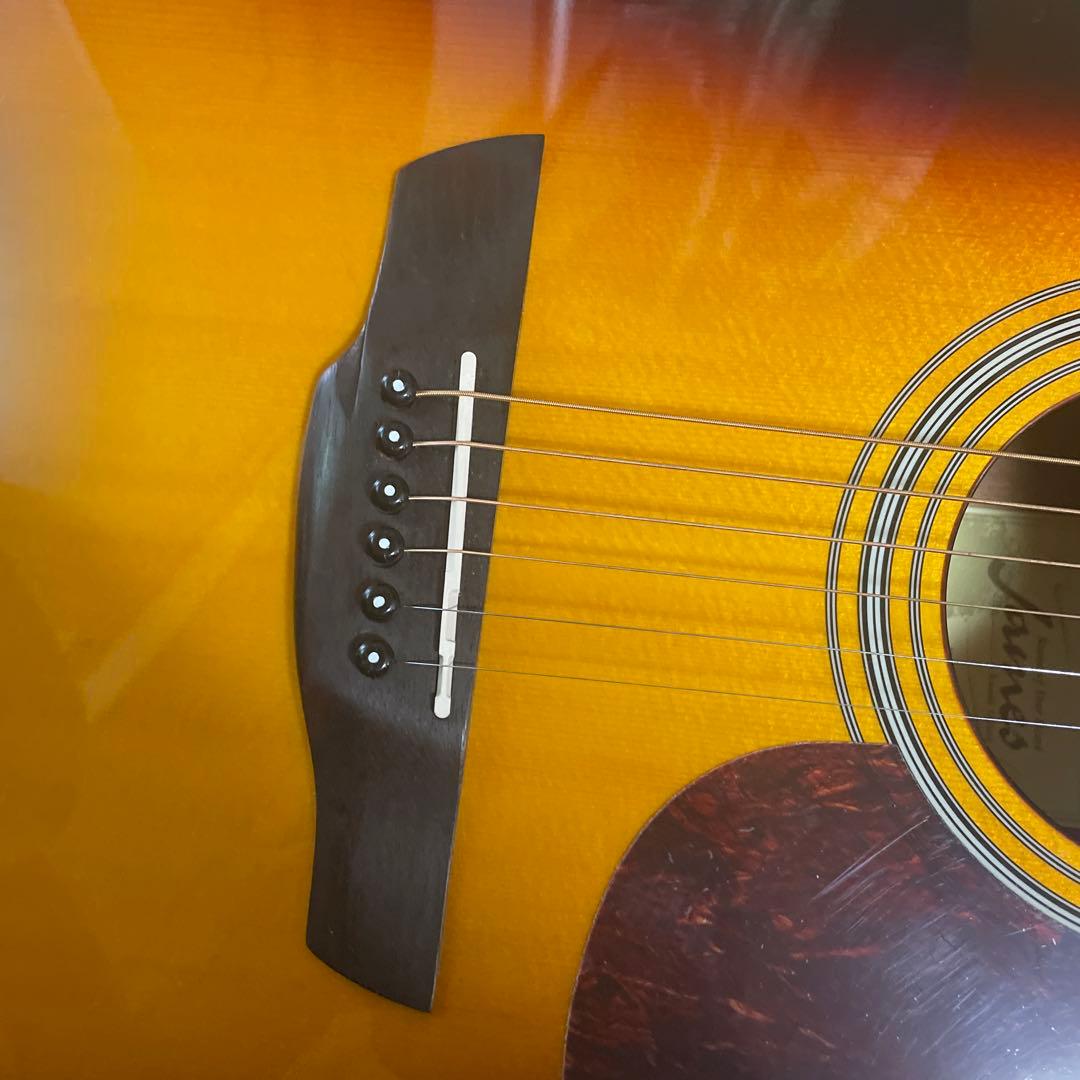 James J-300D BBT アコースティックギター ケース、チューナーつき