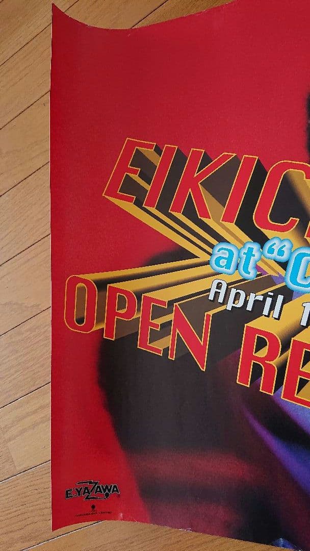 超レア貴重 E.YAZAWA 矢沢永吉 ポスター 1996「横浜クラブ・ヘブン」