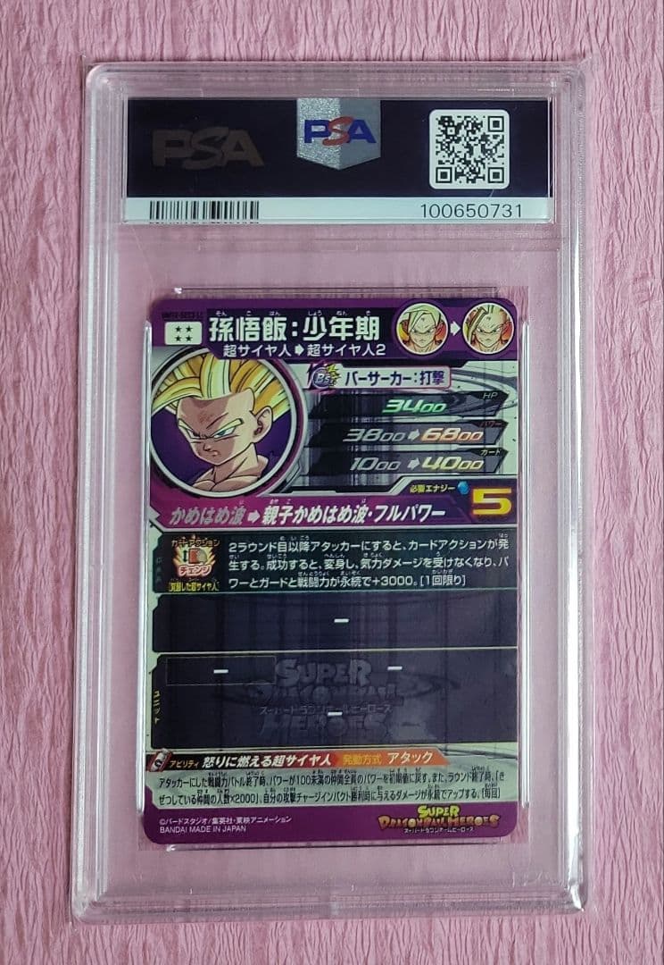 PSA10 連番 ドラゴンボールヒーローズ 孫悟飯 UM12-SEC3+LC