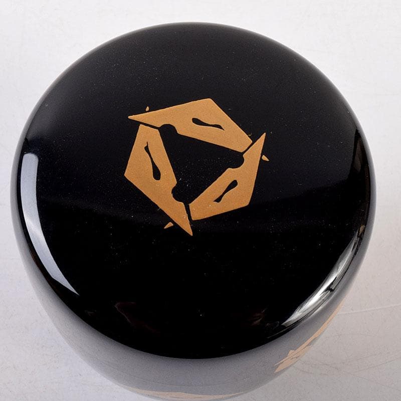 茶道具　輪島塗　喜三誠志作　鱗鶴蒔絵　棗　共箱　V　6914