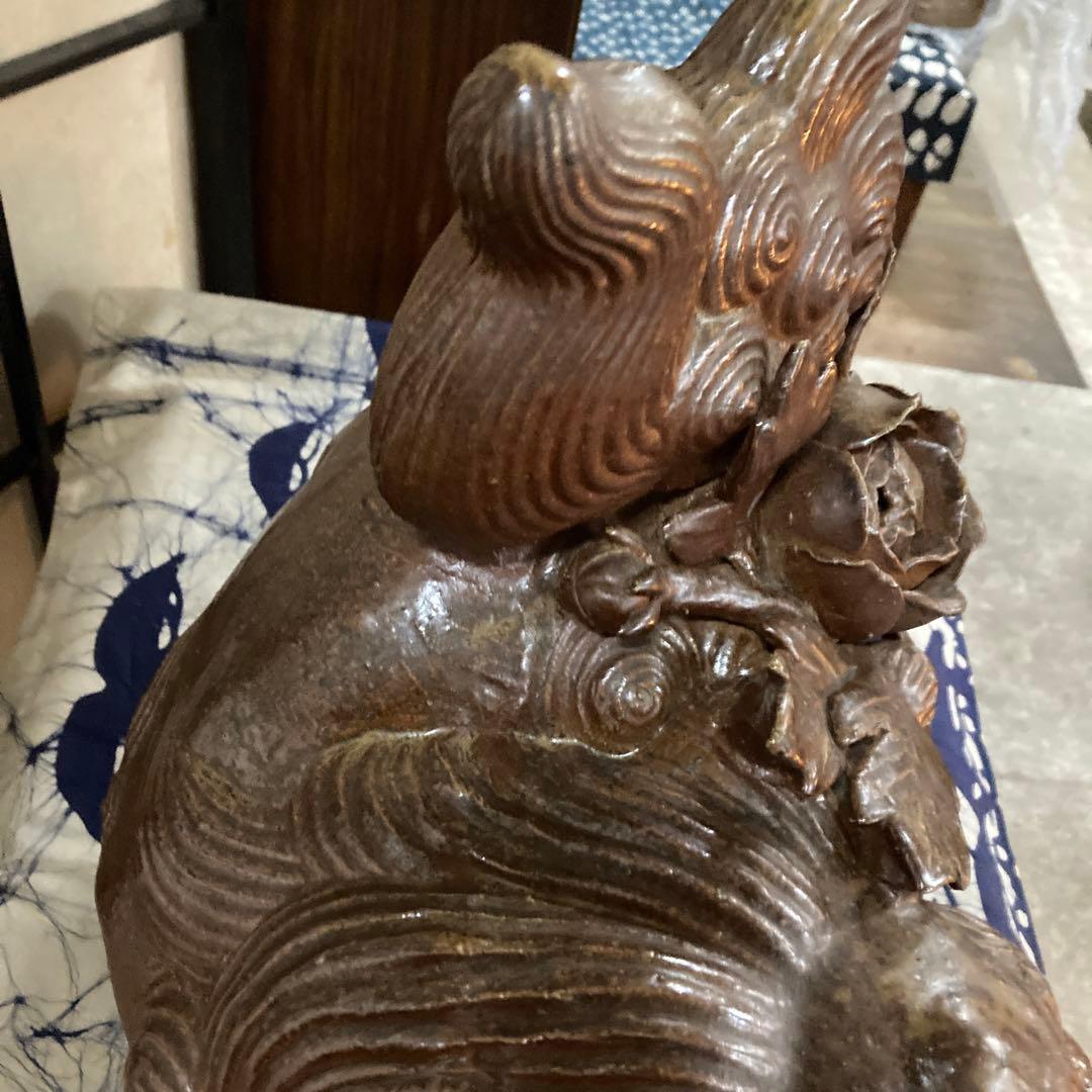 古備前骨董美術品珍品年始大売り出しです❣️希少ボタン獅子銘有り❣️