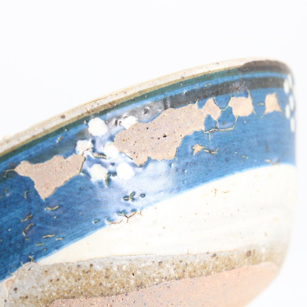 中国 磁州窯絵高麗平鉢 斑点文 茶碗　AT679