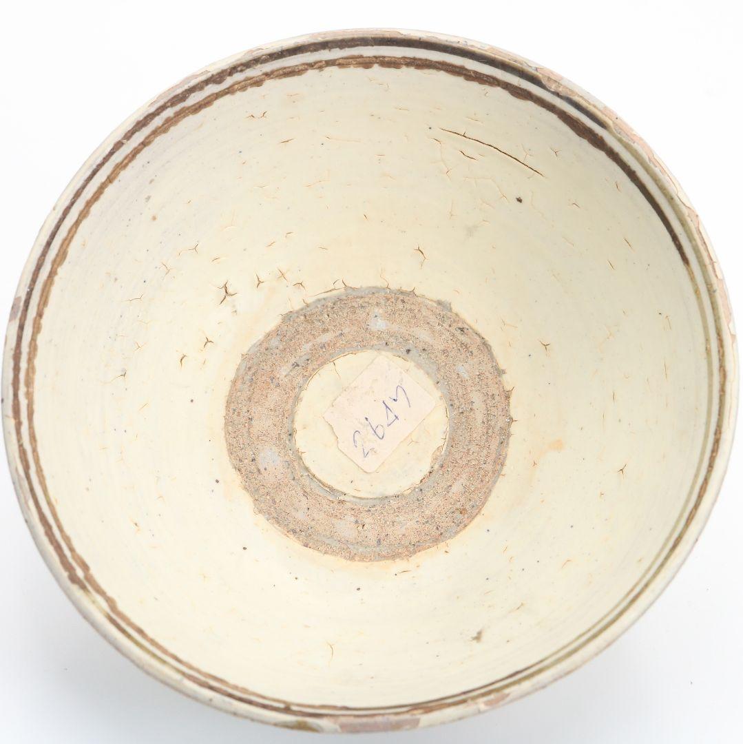 中国 磁州窯絵高麗平鉢 斑点文 茶碗　AT679