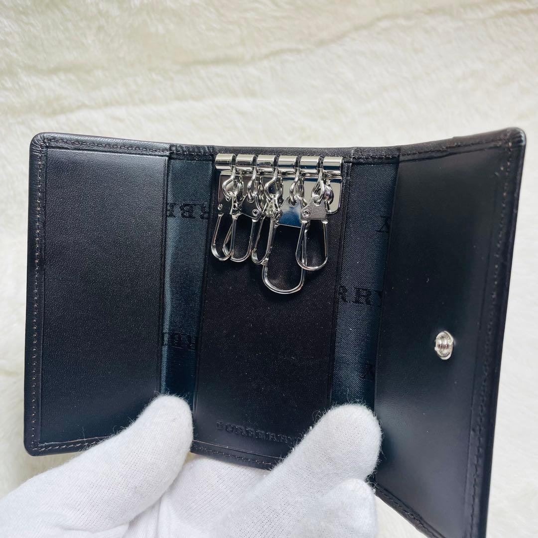 新品未使用品 箱付き　BURBERRYノバチェック 5連キーケース ベージュ