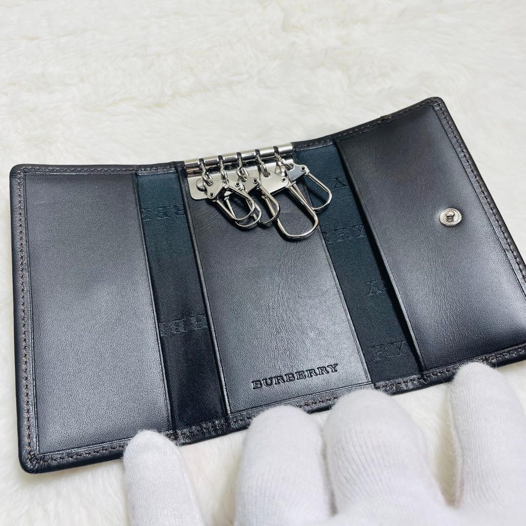 新品未使用品 箱付き　BURBERRYノバチェック 5連キーケース ベージュ