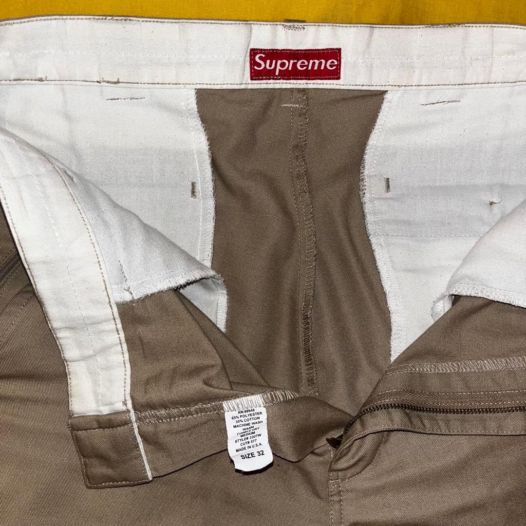 美品 Supreme Work Pants ベージュ W32