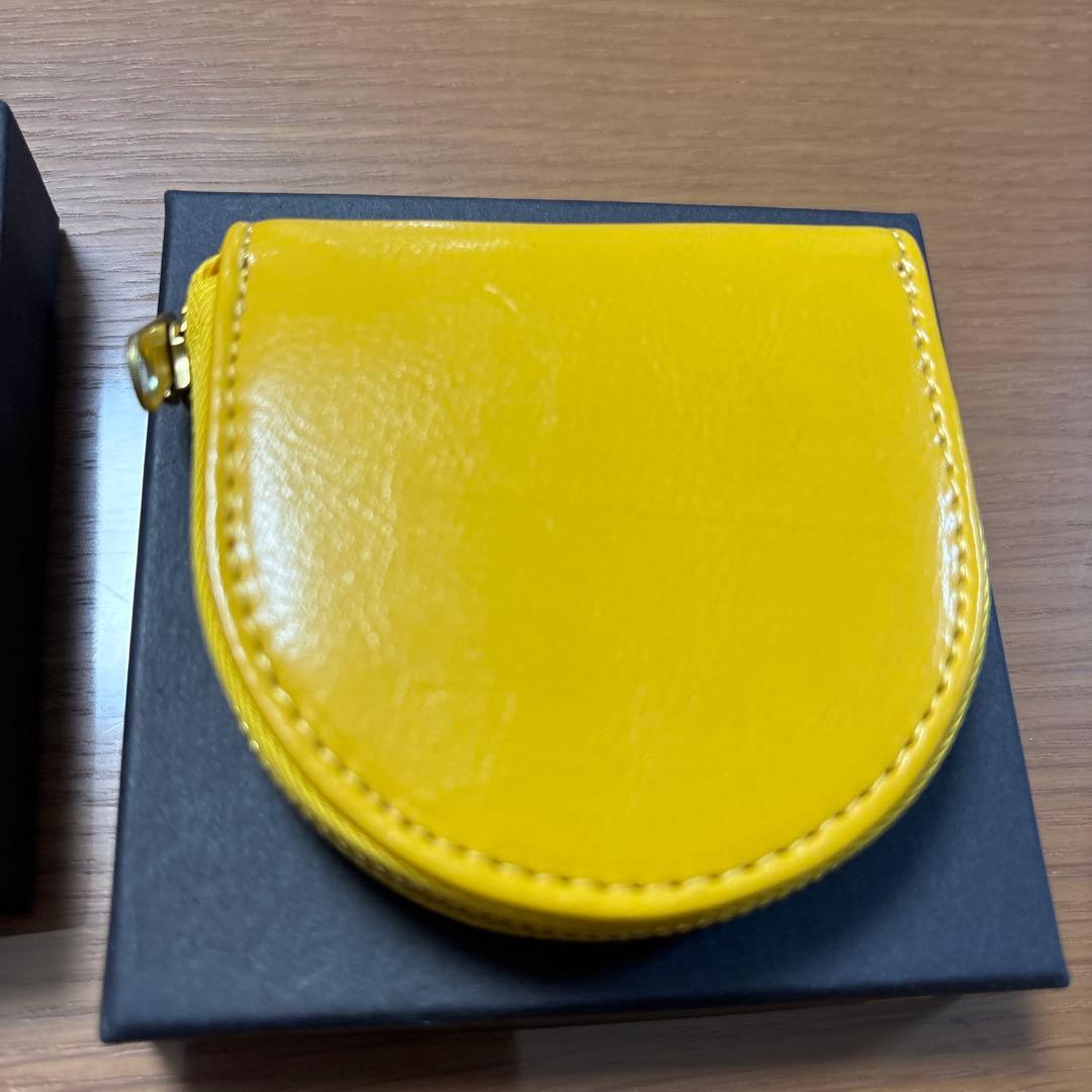 【皇居】ケース 小銭入れ 財布 黄色
