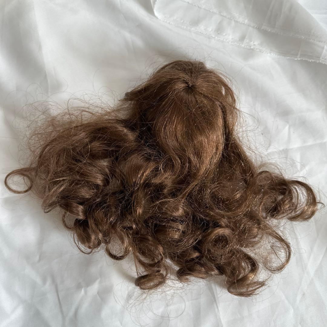 ビスクドール　ウィッグ付き　ドレス一式は付きません着用例