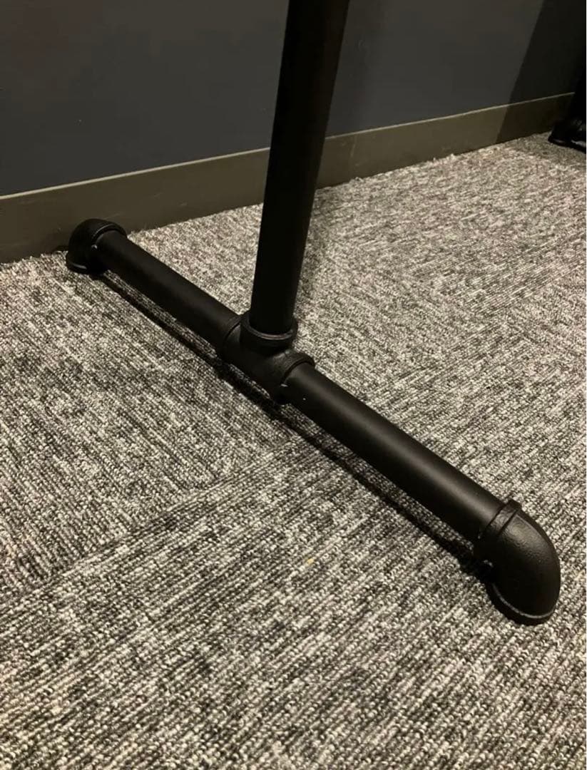 アイアン ハンガーラック インダストリアル ガス管 パイプ 黒 什器 鉄