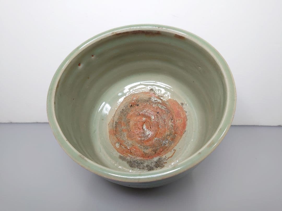 中国古玩 古美術 明時代 龍泉窯 天龍寺青磁三足香炉 大型 唐物  茶道具